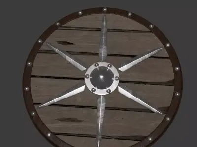 escudo  Low-poly 3D model