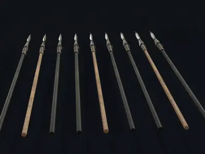 Centaur Spear Low-poly 3D model