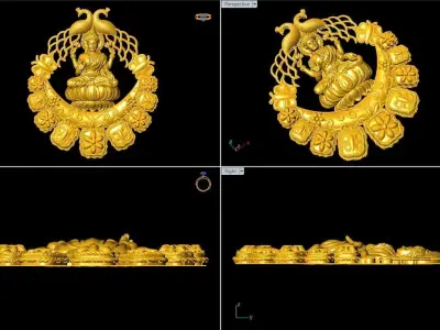 Laxmiji - God - Sculpture - Stl File - 3dm File - Printable File 3D print model