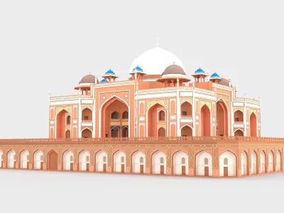 Humayun Tomb 3D model