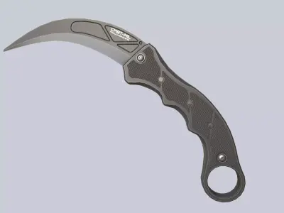 Combat karambit Low-poly 3D model