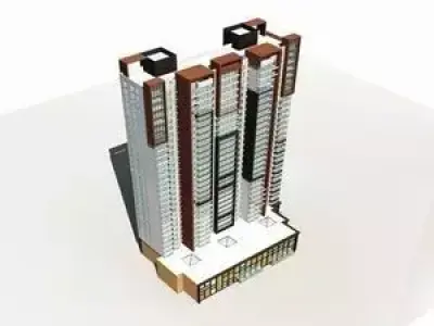 High-Rise Residential 3D model 9