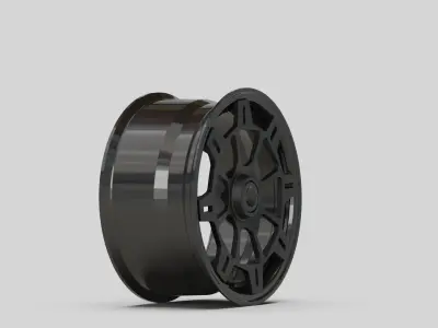 Rims wheel tuning part carbon 3D model