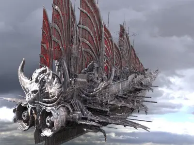 Cthulhu Airship 1 3D model