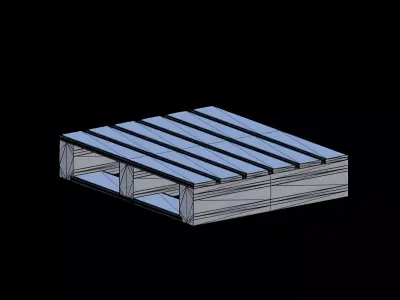 Pallet Free low-poly 3D model purchase