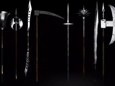 Spear Low-poly 3D model buy