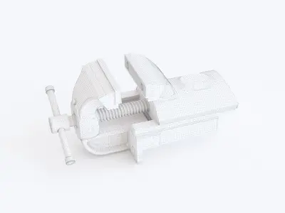 Bench vice 09 3D model