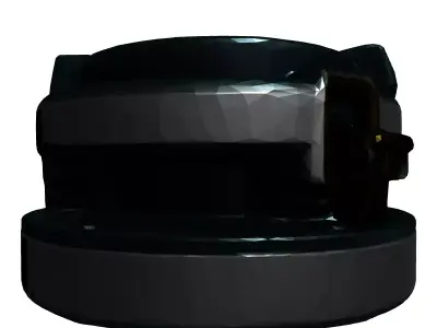 Secure Industrial Hatch with Lock Low-poly 3D model