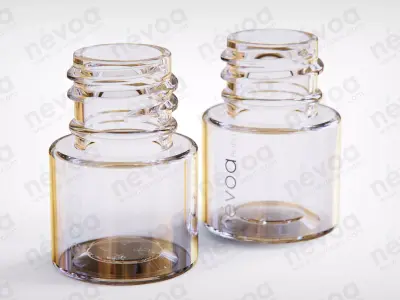 Cosmetic bottle-jar - Bodo series - SP 410-18 - SP 415-18 - 5 ml 3D Model Pack