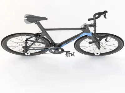 Giant Propel Advanced Sl-2 Black-Blue Sprinter Bicycle 3D model