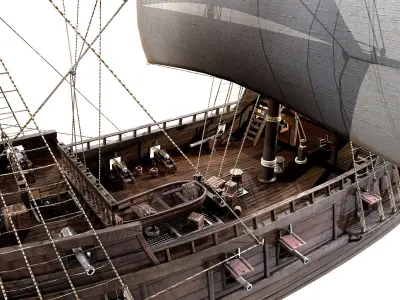 Galleon Ship n1 3D model