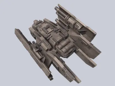 Advance Drone Low-poly 3D model buy