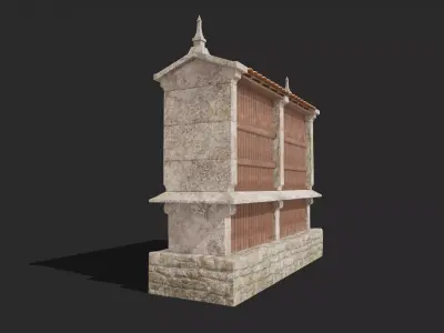Galician Granary Horreo 3D model