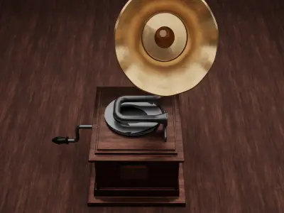 Gramophone Free 3D model