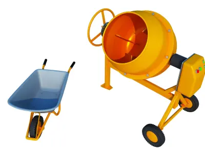 Concrete Cement Mixer 3D model