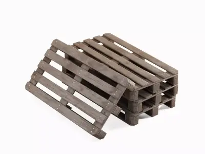 Wooden Pallet 03 3D model