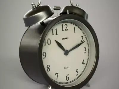 Alarm Clock Low-poly 3D model