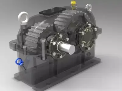 Reducer Full with all components  Free 3D model