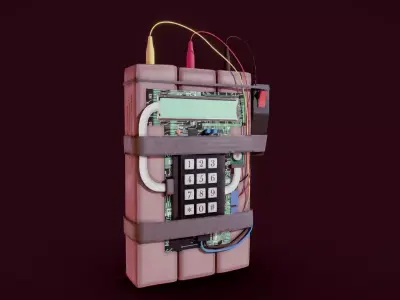 C4 Explosive 3D model