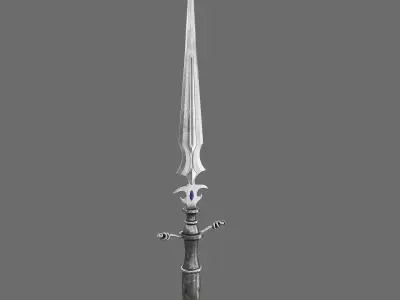 Set of Graceful Blades Low-poly 3D model