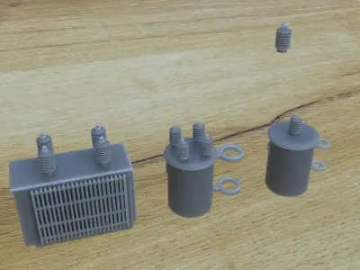 OUTDOOR POLE ASSETS 1-35 FOR DIORAMA SUPPORTED STL 3D print model
