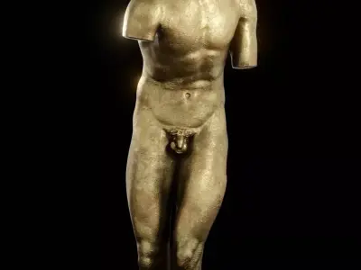 Brass Valentini Torso Free 3D model