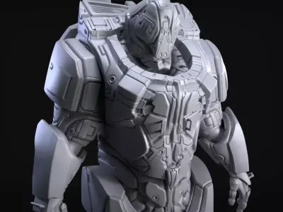 Sci-Fi Armor 9 Sculpt 3D model