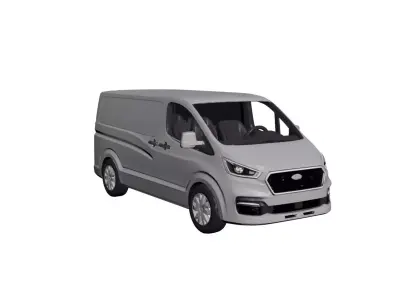Generic Delivery Van 3D Model Cargo Distribution Vehicle 03 3D model