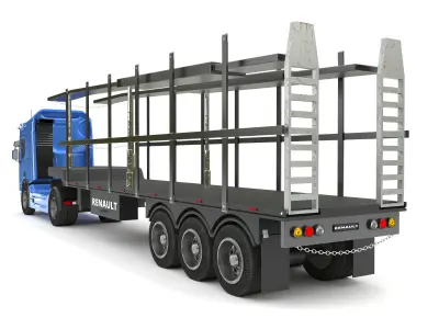 Renault truck 3D model from CGTrader