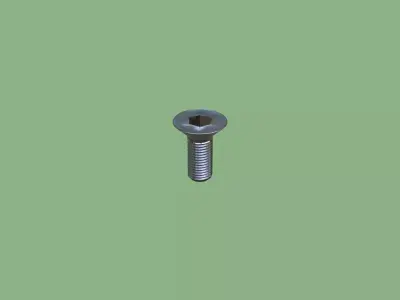 Collection Steel Stained Bolt Allen Counter Sink PBR 4K 3D Model Pack