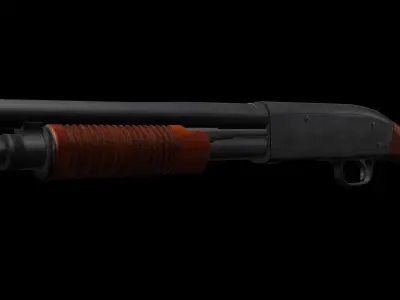 Mossberg 590 shockwave shotgun Low-poly 3D model