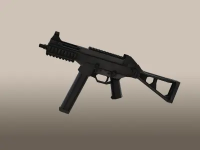Universal Sub-Machine Gun Low-poly 3D model
