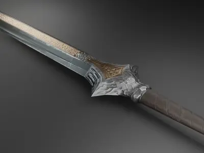 Sword 05 Low-poly 3D model