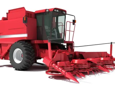 Combine Harvester 3D model 20