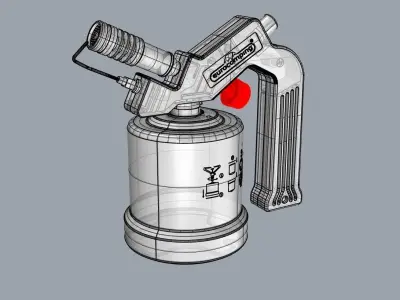 Gas Torch Eurocamping 3D model