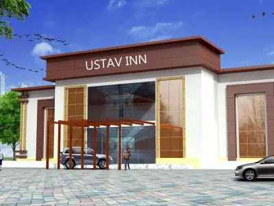 cummercial building hotel Low-poly 3D model