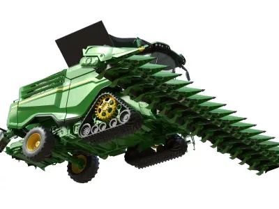 JohnDeere X9 Low-poly 3D model