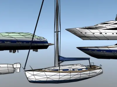 boats_LW 3D model