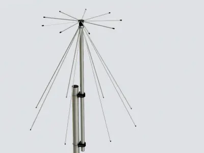Antenna 01 Low-poly 3D model