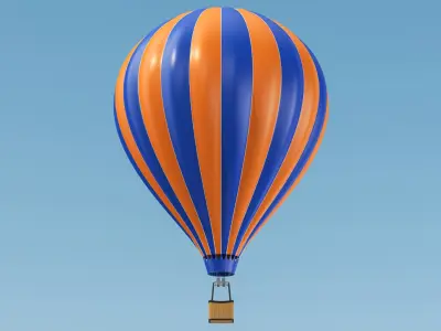 Hot Air Balloon Collection 3D model