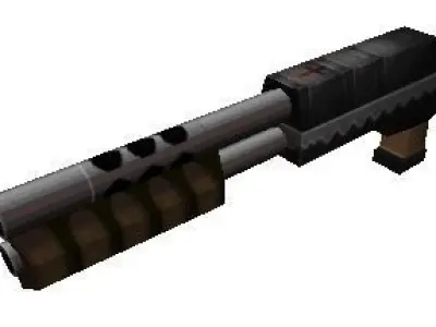 Super Low Poly Shotgun Pack Low-poly 3D model