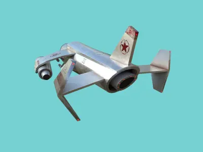Aircraft Spaceship 04 - Classic Style Spacecraft Low-poly 3D model