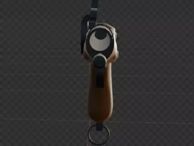 OldGun French type percussion pistol 3D model
