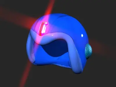 Megaman Model X Basic Helmet 3D model