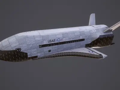 Boeing X-37 Orbital Test Vehicle  Low-poly 3D model