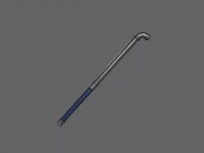 PBR Pipe Weapon V1c Low-poly 3D model