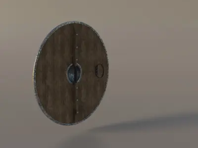 viking shield 3D model 2