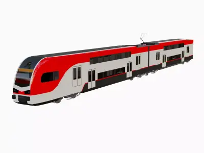 Stadler KISS EMU Caltrain 3D model