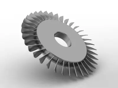 Compressor Blade Free 3D model