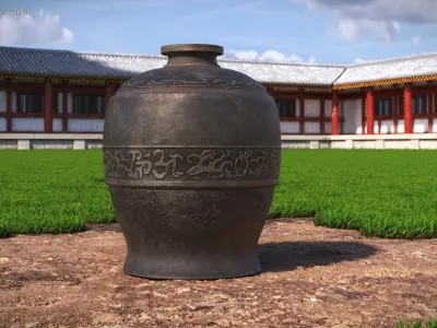 Antique Chinese Artifacts Collection 3D model